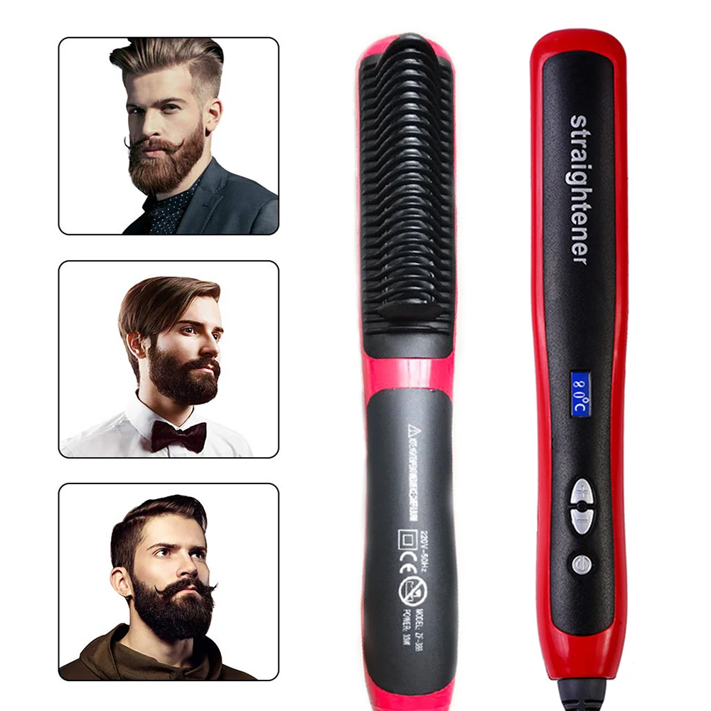 Быстрый выпрямитель для бороды расческа многофункциональный стайлер завивки