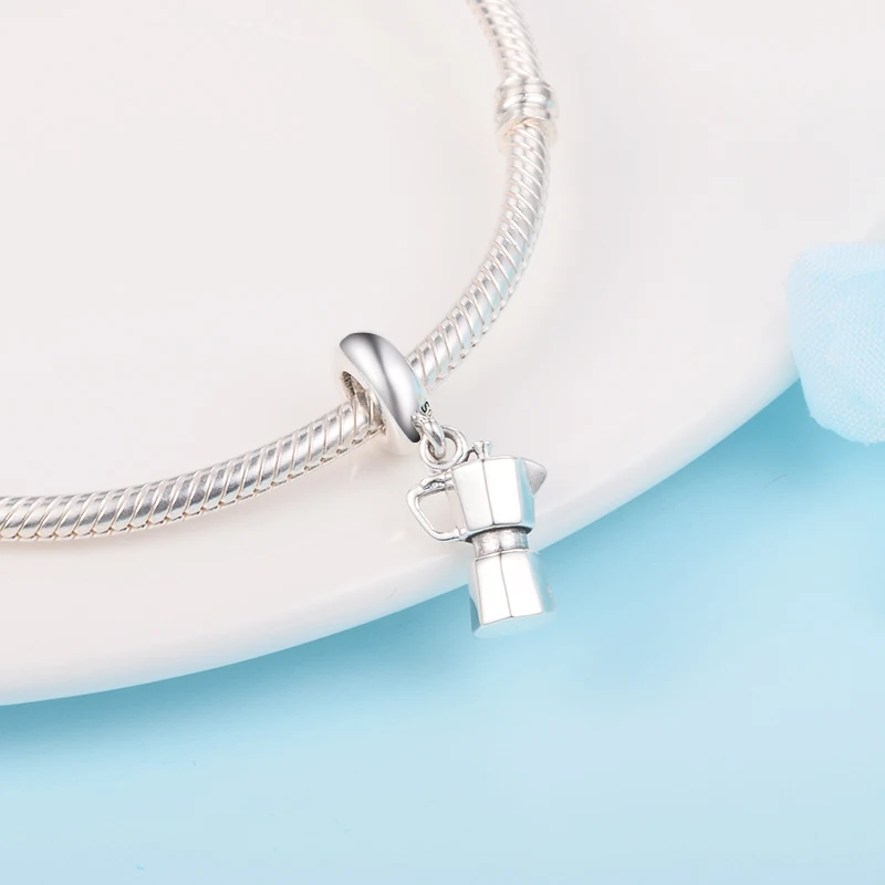 Подходят для браслетов Pandora браслет 925 пробы серебряные подвески эспрессо