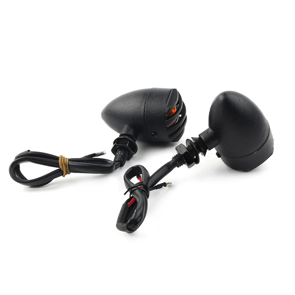 

Motorbike Turn Signals Bullet Indicator Lights Universal For Honda Yamaha Suzuki Kawasaki Harley Ducati KTM BMW Triumph 2Pcs