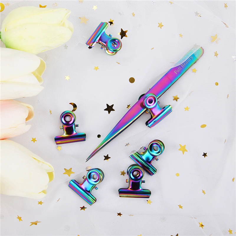 Curve C Nail Pinching Clips French Nail Form Tips Tweezers Stainless Steel Acrylic Nails Extension Pinchers Multi Function Tools