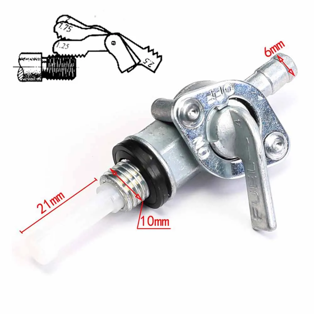 Мотоцикл 10 мм встроенный бензиновый топливный кран ВКЛ ВЫКЛ переключатель