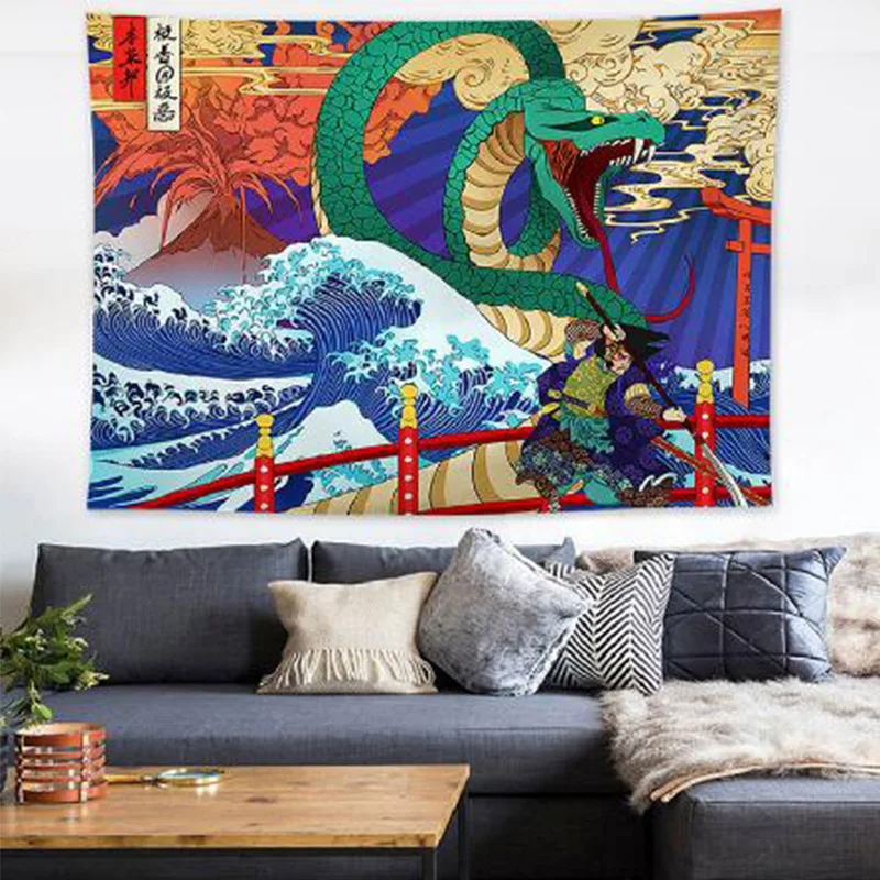 Фоновая ткань в волнистом стиле подвесное украшение прикроватный настенный