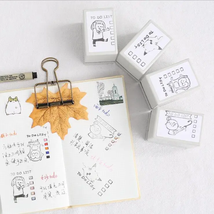 4 шт./компл. TO DO List серия канцтоваров Тетрадь аксессуары для планировщика план