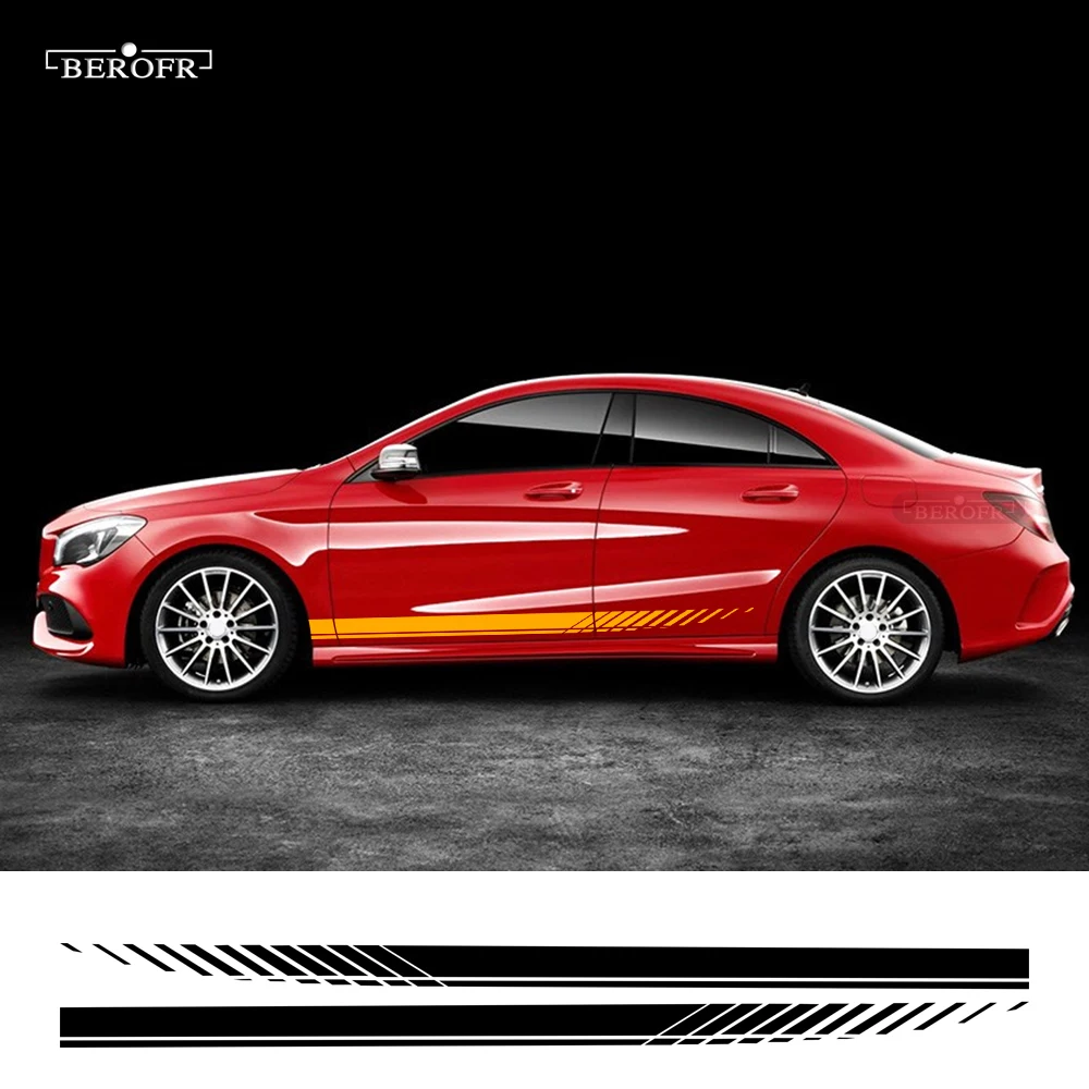 Наклейка для Mercedes Benz C117 X117 W117 C118 X118 CLA Class CLA45 AMG CLA35 Edition 1 дверь боковые полосы