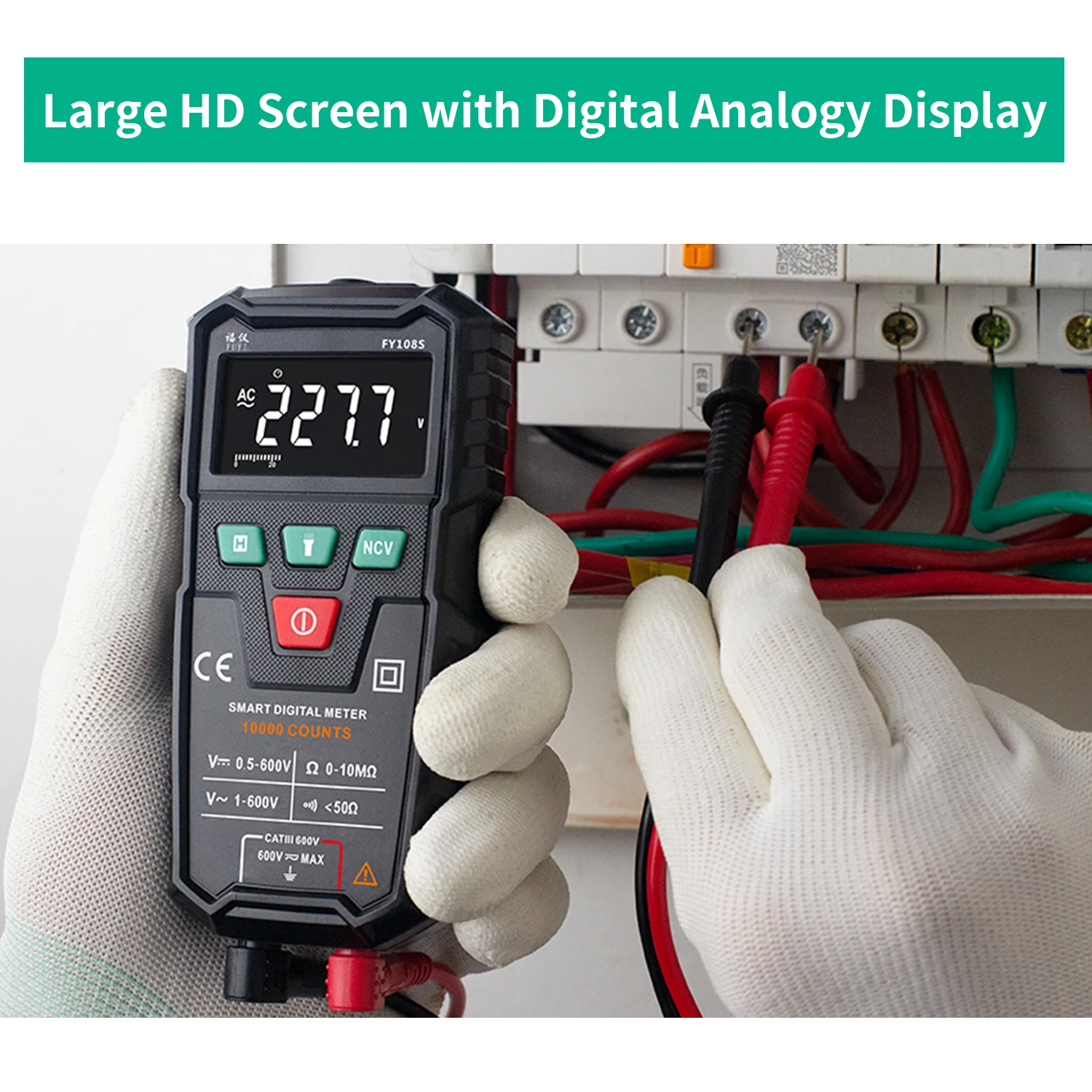 Цифровой мультиметр с ЖК дисплеем Вольтметр постоянного и переменного тока