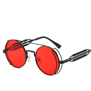 Round frame cyberpunk Style Sunglasses sunglasses