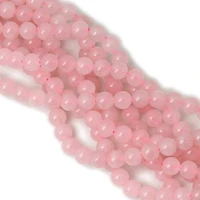natural rose quartz beads for jewelry making round loose bead diy bracelet accessories 46810 mm