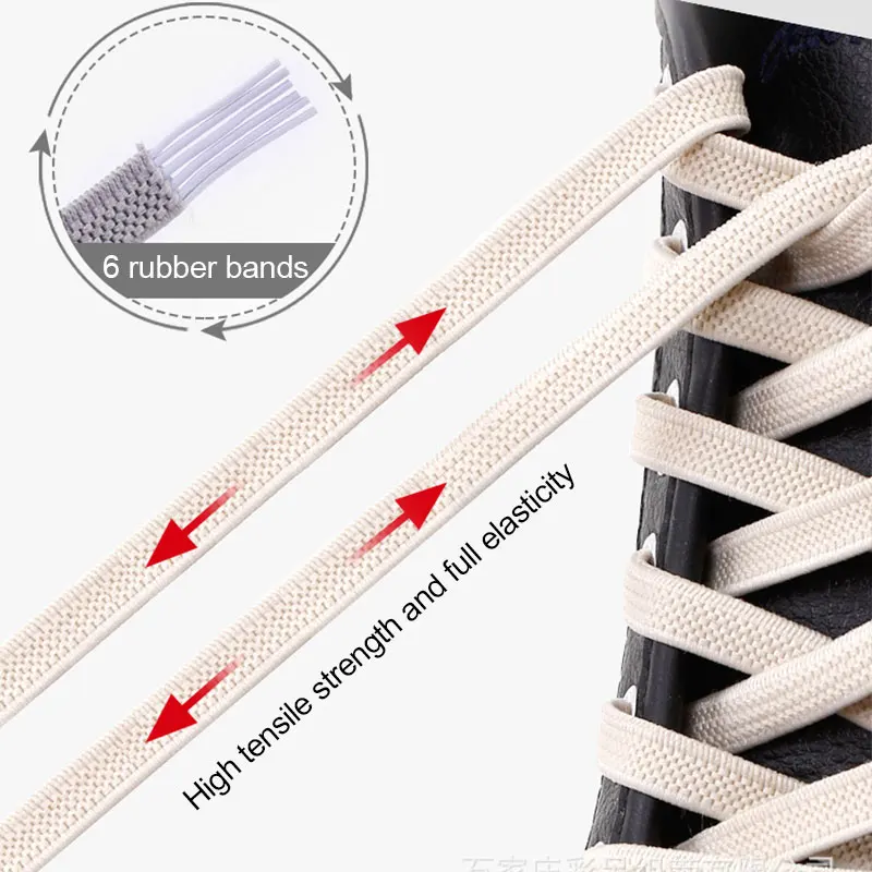 No Tie Shoelaces Elastic Outdoor Leisure Sneakers Quick Safety Flat Shoelace Kids And Adult Unisex Lazy laces