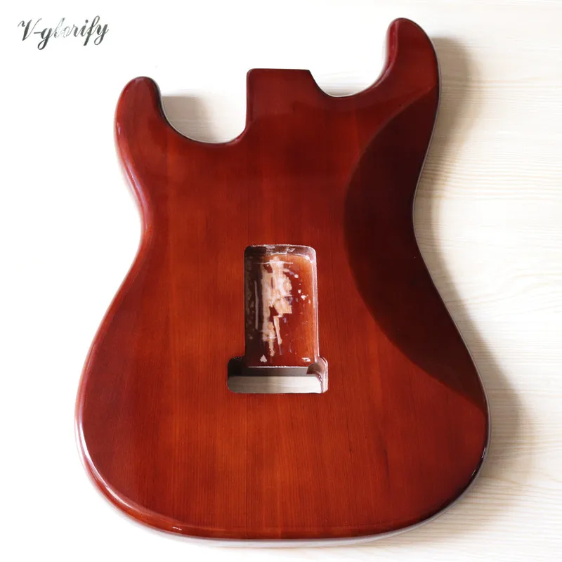 braun farbe ashwood st elektrische gitarre körper hochglanz gitarre barrel körper elektrische gitarre barrel free global shipping