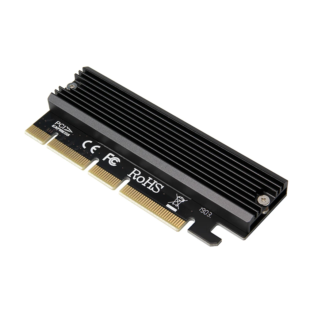 Алюминиевая карта адаптера PCIE3.0 M.2 SSD к PCIE 3 0 4X 8X 16X Конвертор силиконовый