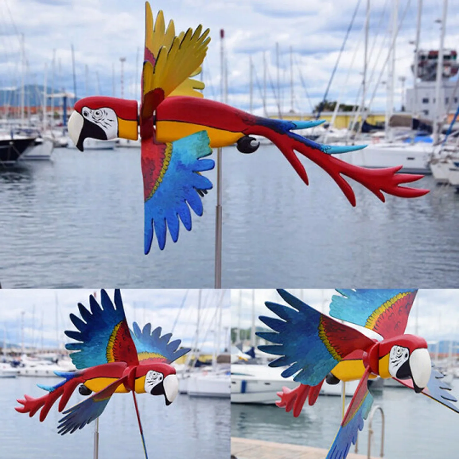 

Whirligig-Asuka Series Brids Windmill Whirly Parrots Garden Lawn Decoration Ornament Lawn stake Garden decoration and home decor