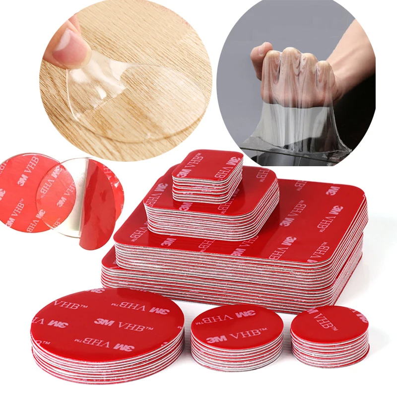 Прозрачная двухсторонняя прочная клейкая накладка HVB 3M водонепроницаемая не