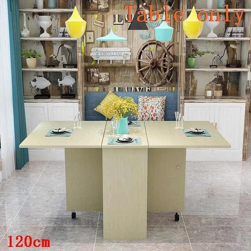 Винтажный деревянный складной столик для столовой| |