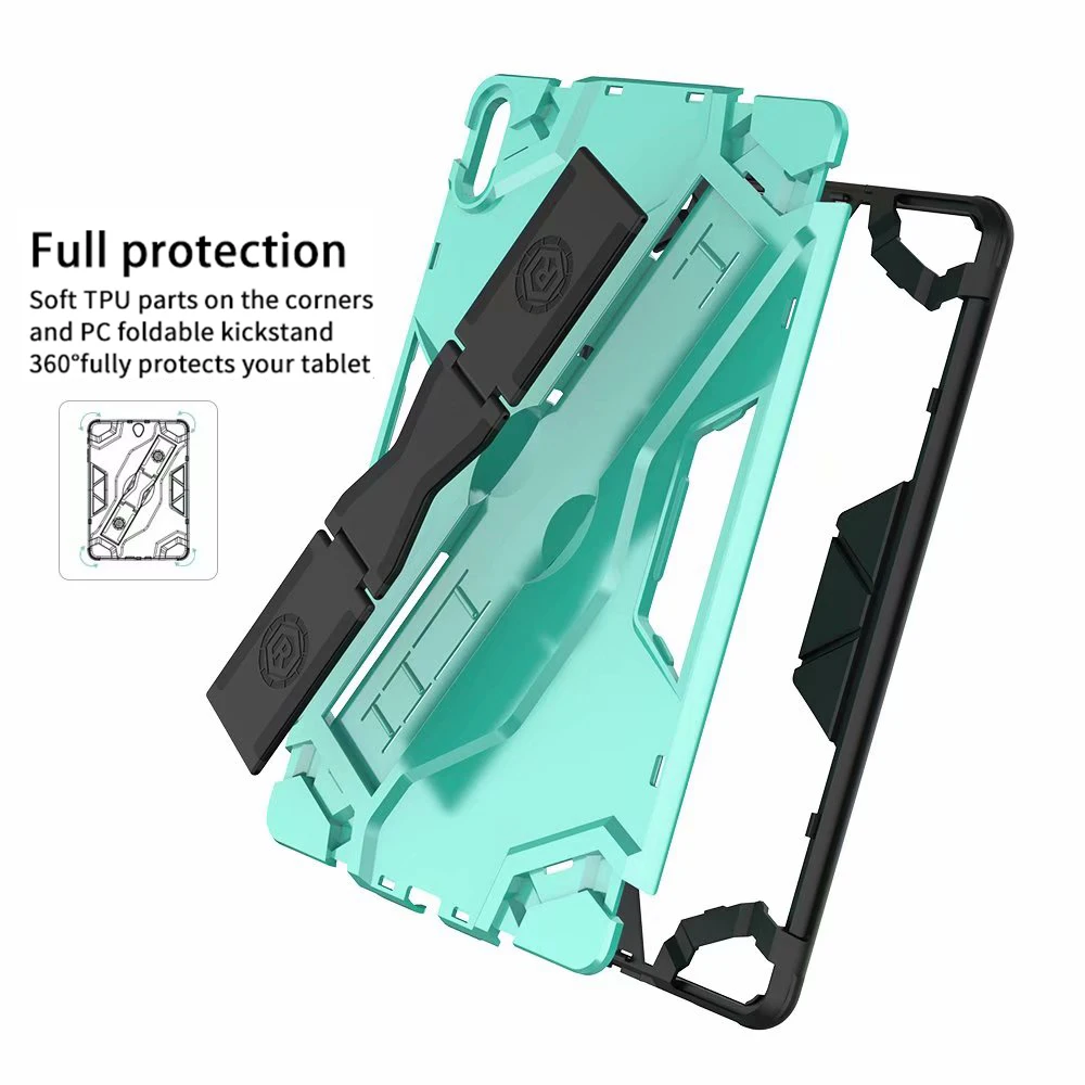 shockproof armor tpupc portable hand strap stand tablet cover for huawei matepad 10 4 inch 2020 bah3 w09 bah3 al00 case free global shipping