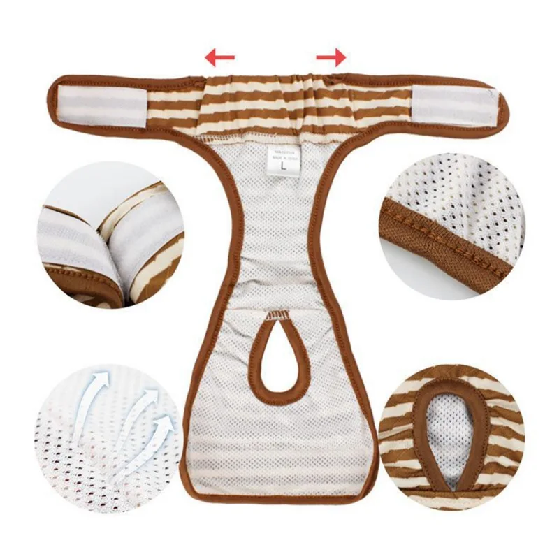 

Pet Dog Diaper Physiological Pants Sanitary Washable Female Dog Panties harassment Shorts Underwear Briefs For Dogs #1