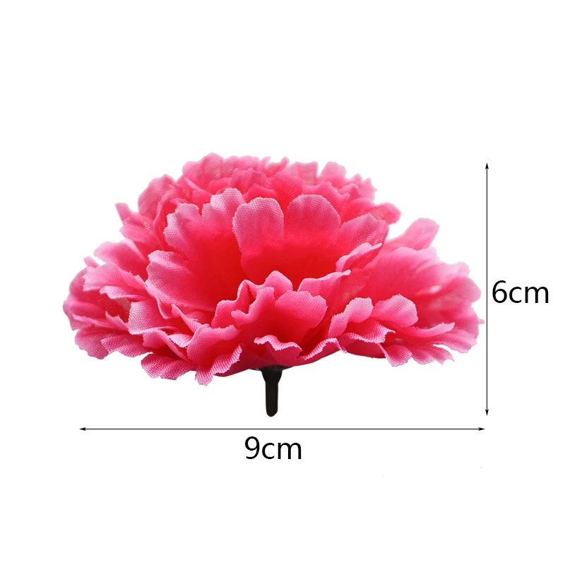 Помпон гвоздики искусственный шелковая Цветочная головка 20 шт. искусственные