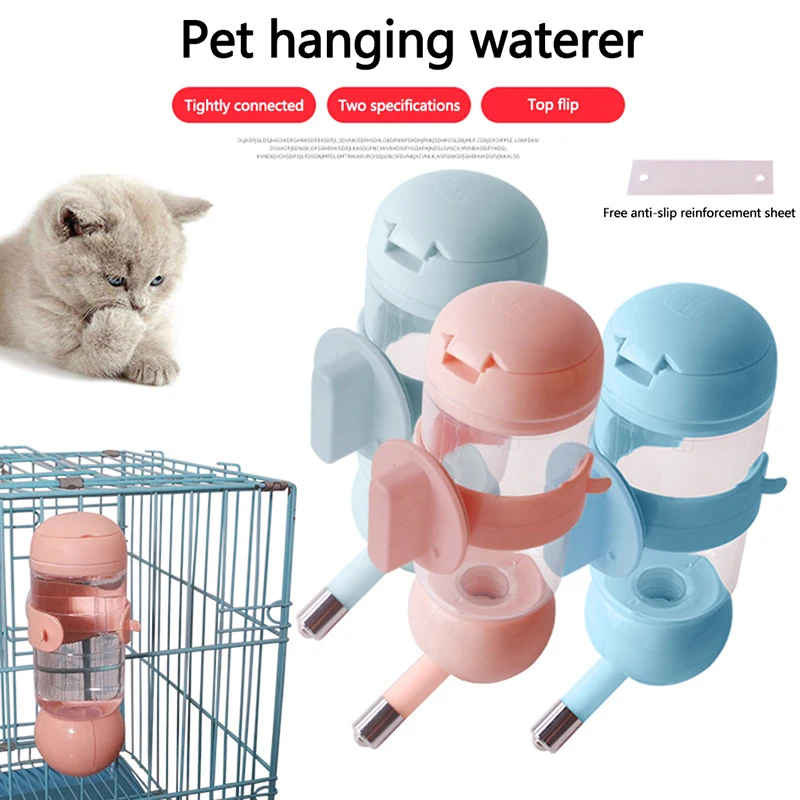 

Pet Puppy Pet Dog Hamster Drinker Water Bottle Dispenser Feeder Hanging Plastic Guinea Pig Squirrel Drinking Heads Pipe Fountain