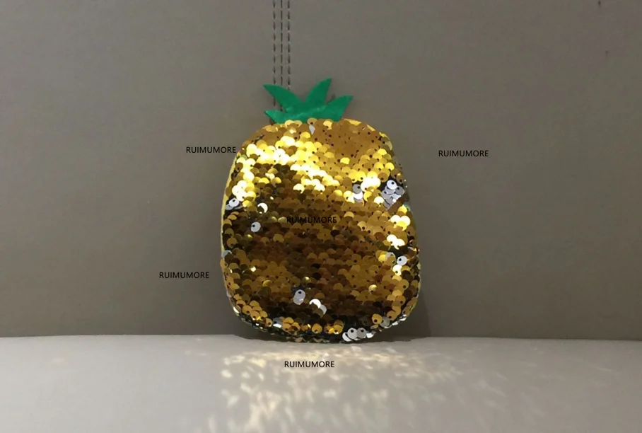 Плюшевая сумка-кошелек для девушек, мультидизайн, фруктовый ананас и т. Д. Брелок для ключей, плюшевый Кошелек для монет, сумочка - Цвет: color