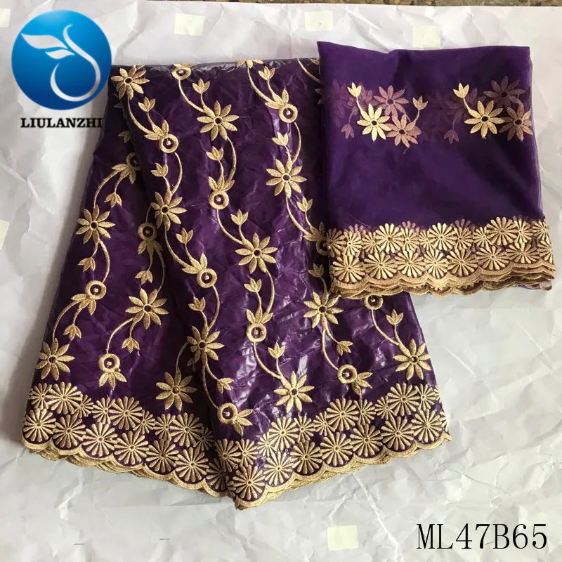 

LIULANZHI Cotton Brocade 2019 Embroidery Bazin Riche 7 yards Free Shipping Bazin Jaquard Tissu for Dress Sewing ML47B65