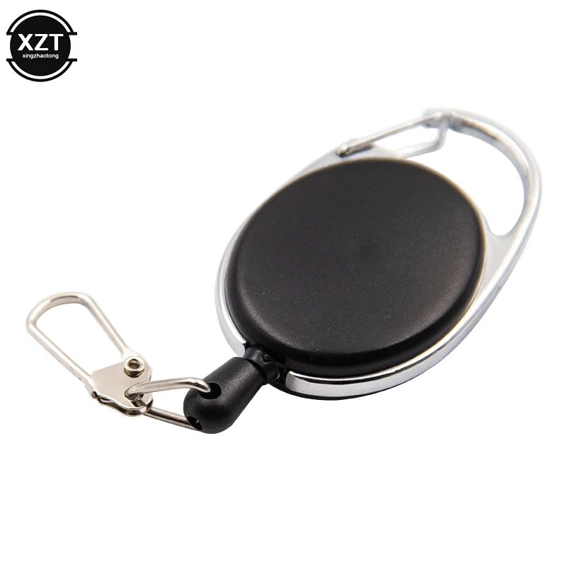 

Anti-lost Retractable Pull Badge Reel Zinc Alloy ABS ID Lanyard Name Tag Card Badge Holder Reels Recoil Belt Keychain Clips