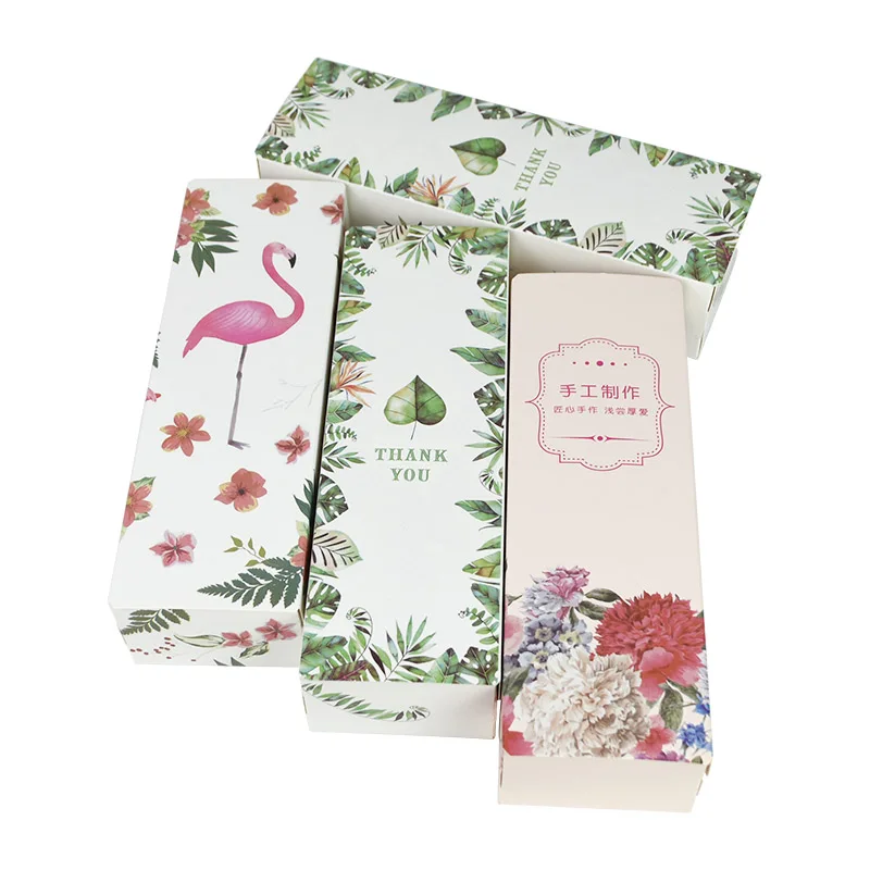 

5pcs Creative Flamingo Candy Box Garlands Tropical Leaves Gift Packaging Boxes Bag Decor For Wedding Birthday Festival Gifts
