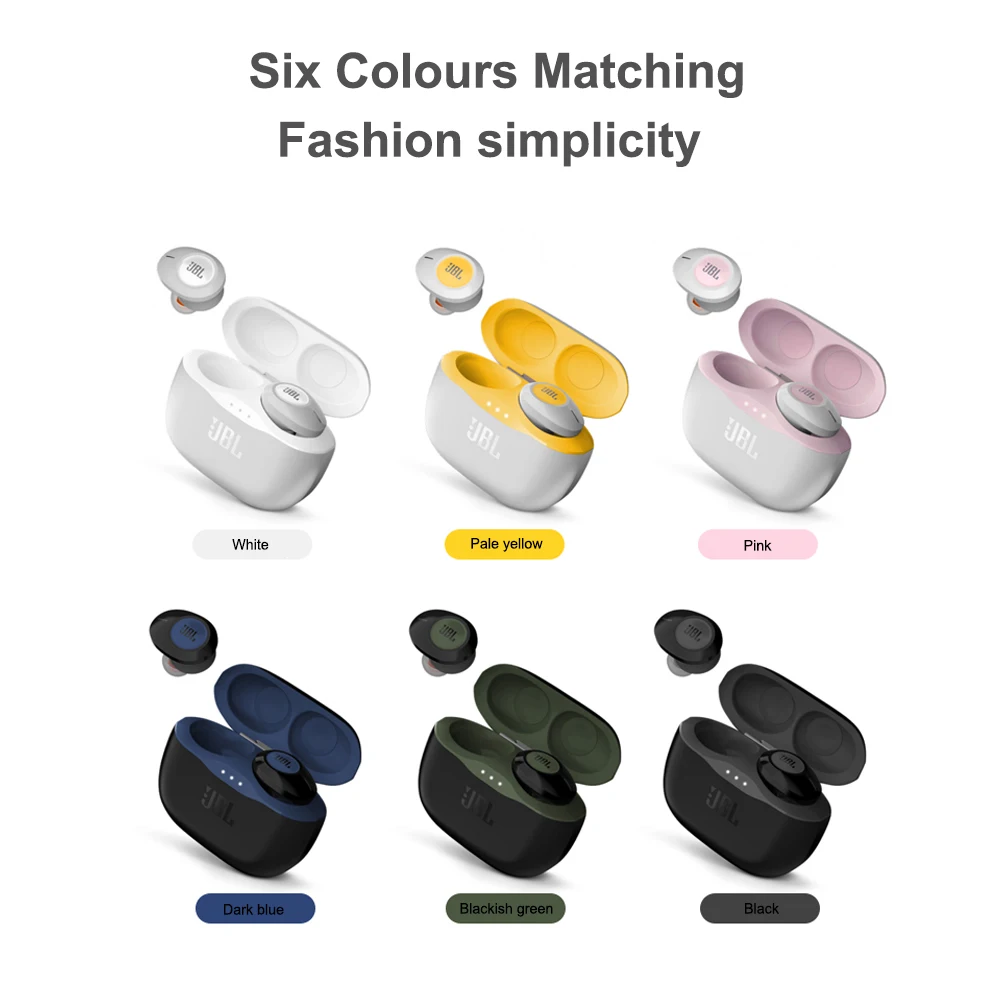 

JBL 120 TWS True Wireless Bluetooth Headphones TUNE120 With Mic Earphones Sports Earphone with Charging Case