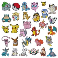 hot 30 style pokemon iron on patch embroidered clothes patches cartoon for clothing kid umbreon cloth stickers garment appliques