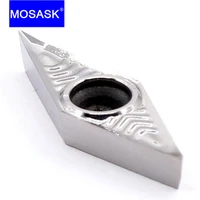 mosask vcgt 10pcs 1103 1604 04 08 02 al zk01 cnc lathe turning copper aluminum semi finish machiningtungsten carbide inserts