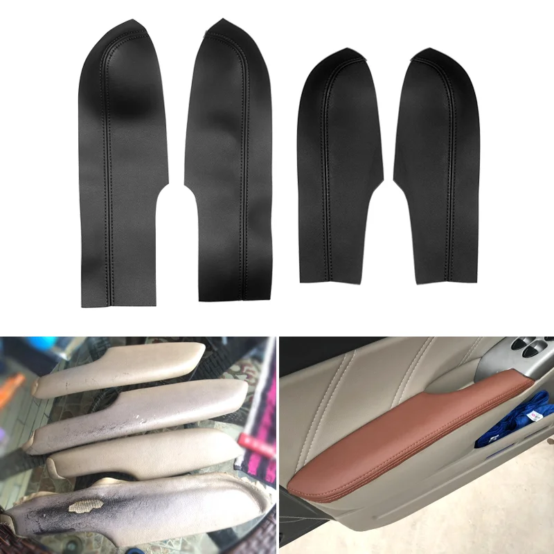 

Microfiber Leather Inner Car Door Panel Armrest Handle Cover Trim For Honda Civic 8th Gen 2006 2007 2008 2009 2010 2011 Sedan