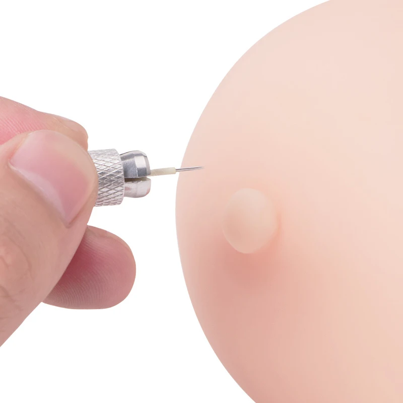 1 шт. 3D тату искусственная силиконовая грудь с наконечниками плевральная форма