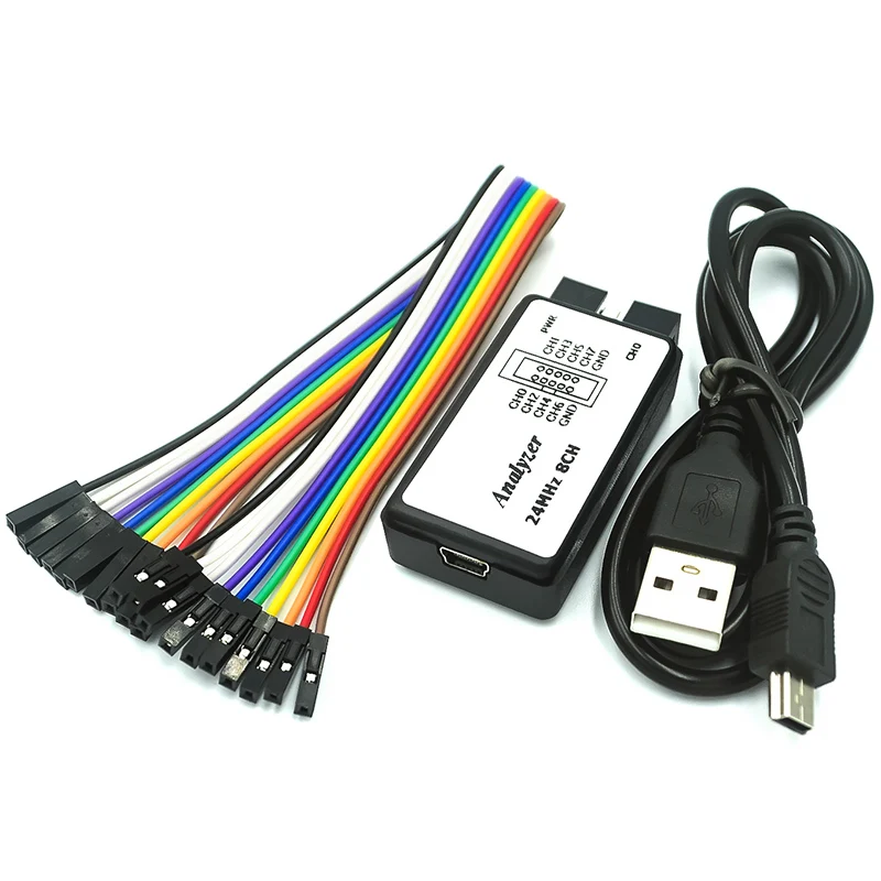 New Arrival USB Logic Analyzer 24M 8CH MCU ARM FPGA DSP debug tool | Integrated Circuits