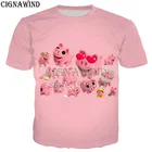 Забавные футболки для мужчин и женщин, футболка с 3D принтом свинки розы, Повседневная футболка в стиле Харадзюку, уличные Топы