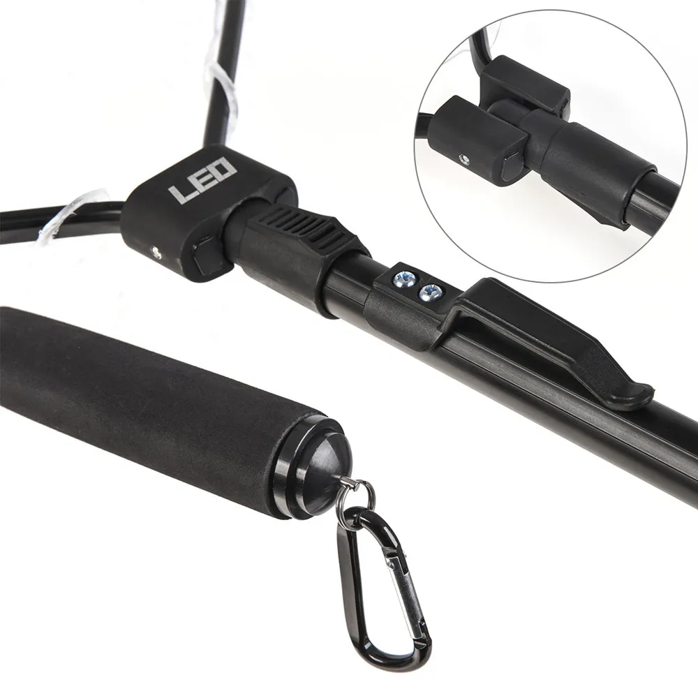 85 см черная алюминиевая легированная быстро складывающаяся ручная сеть высокого