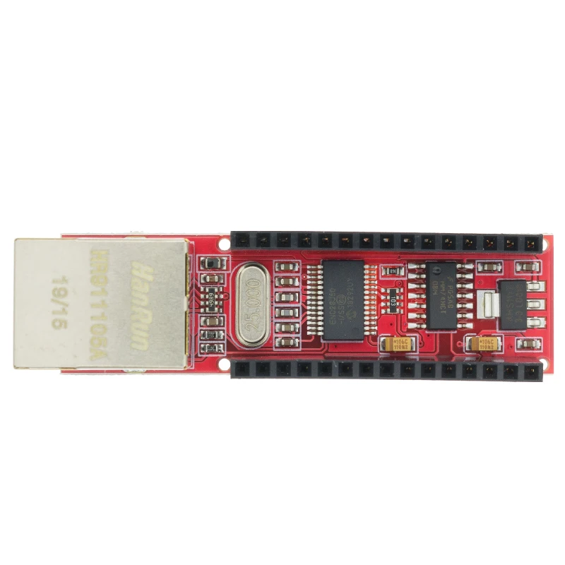 1 шт. ENC28J60 Ethernet экран V1.0 совместимый Nano 3 0 RJ45 веб Серверный модуль|ethernet shield|module