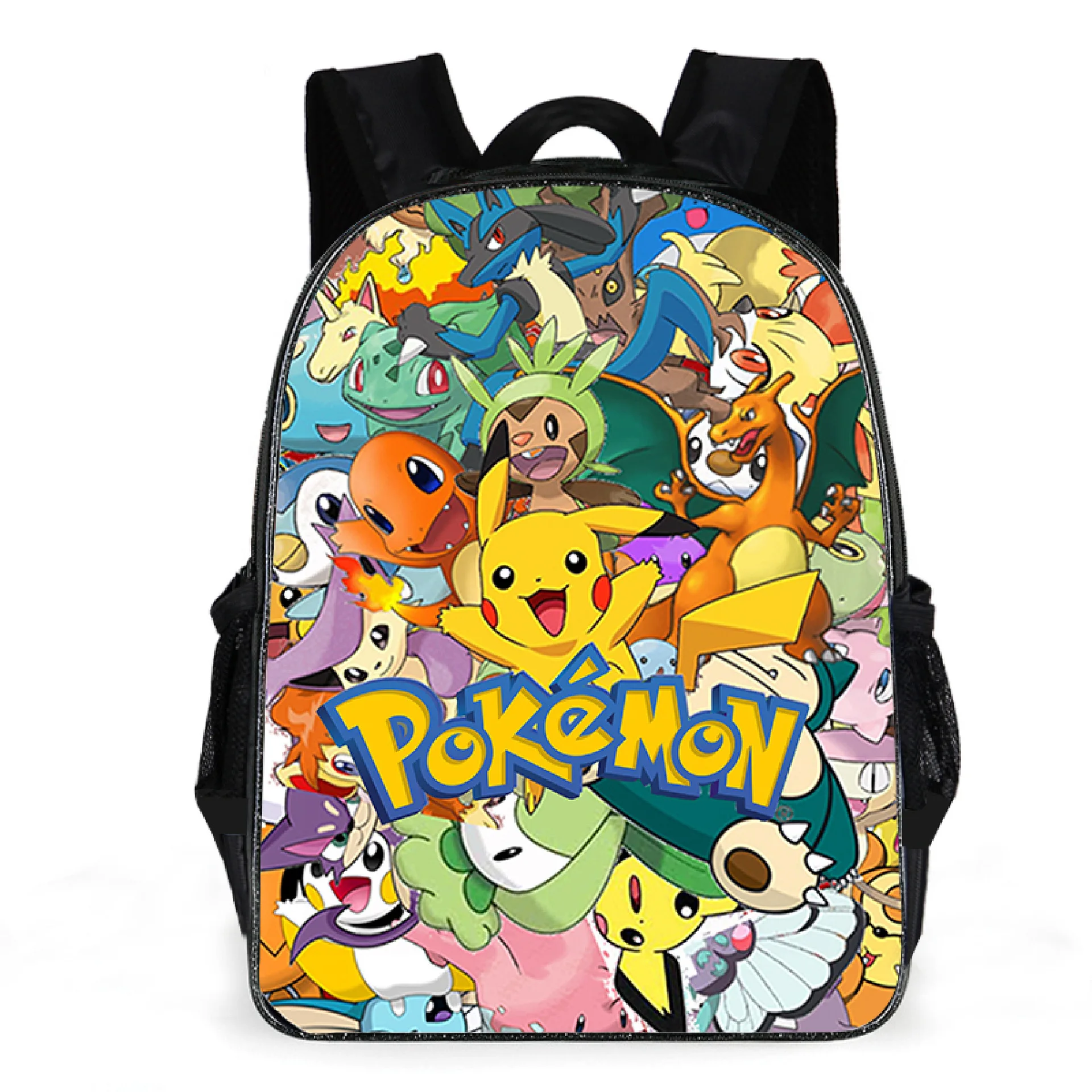 Оригинальный рюкзак Pokemon Pikachu школьная сумка для мальчиков вместительная с аниме
