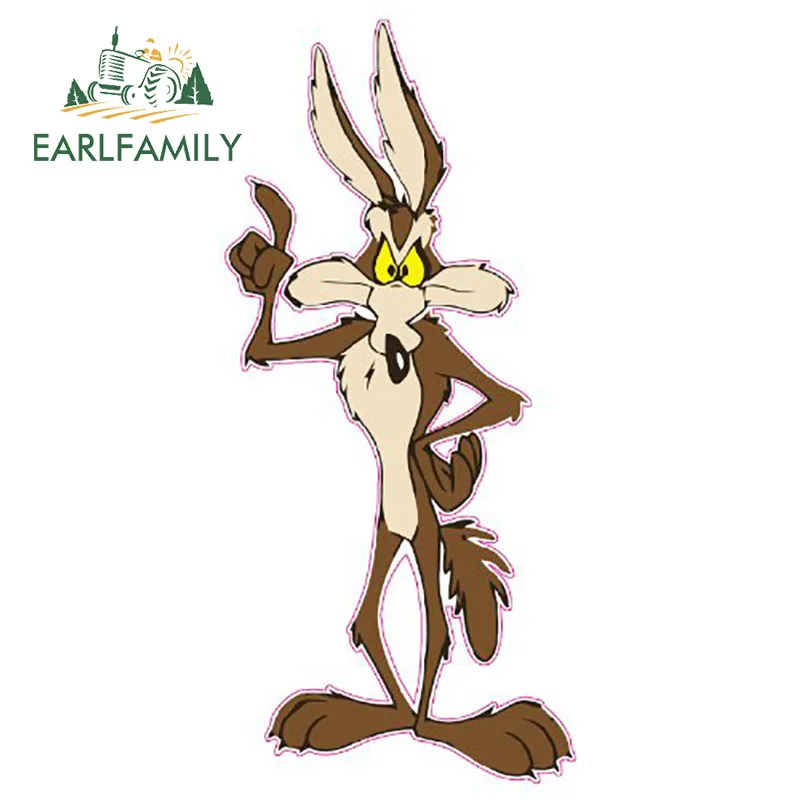 EARLFAMILY 13 см x 6 забавная наклейка Койот украшение для автомобиля графический декор