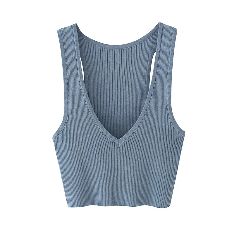 

Women Sleeveless Tank Tops Sexy Female Deep V-Neck Knitted Camisole Club Girls Tank Tops Red Basic tees Casual ladies tank tops