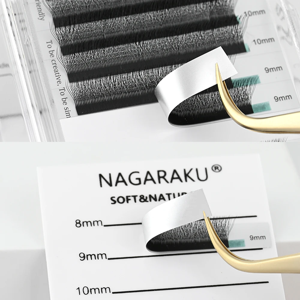 Накладные ресницы NAGARAKU W в форме руки сделанные вручную для наращивания ресниц