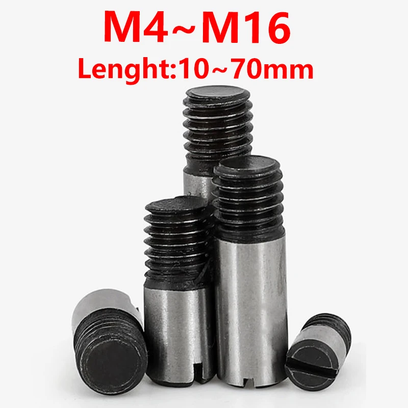 

45#steel GB878 One-word Groove External Thread Cylindrical Pin Positioning Pin Shaft Slotted Pin M4 M5 M6 M8 M10 M12 M14 M16