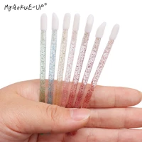 100 pcs disposable crystal lip brushes lashes micro brushes eyelash extension applicator cleaner beauty women makeup tools