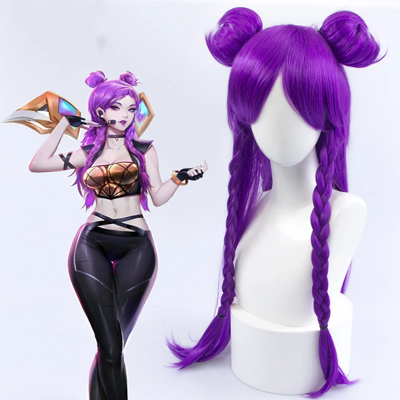 

Game LOL Cosplay Wigs KDA Kaisa Cosplay Wig Heat Resistant Synthetic Hair Wig Halloween Carnival Party Women Cosplay Wig