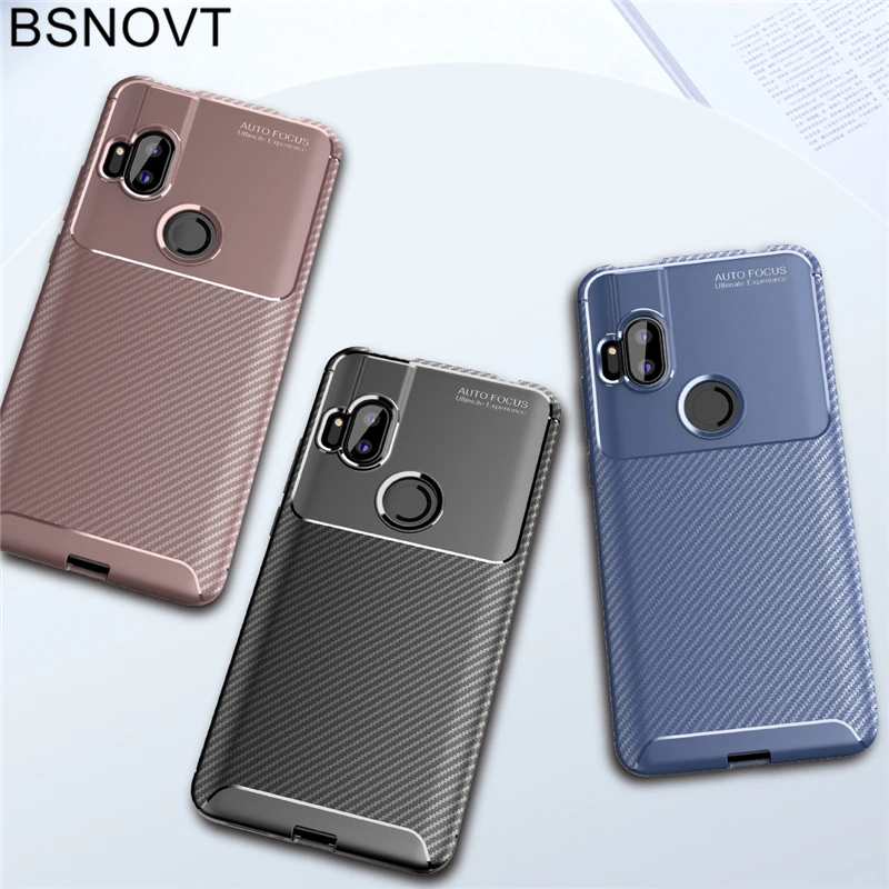 Мягкий силиконовый тонкий противоударный чехол из углеродного волокна для Motorola