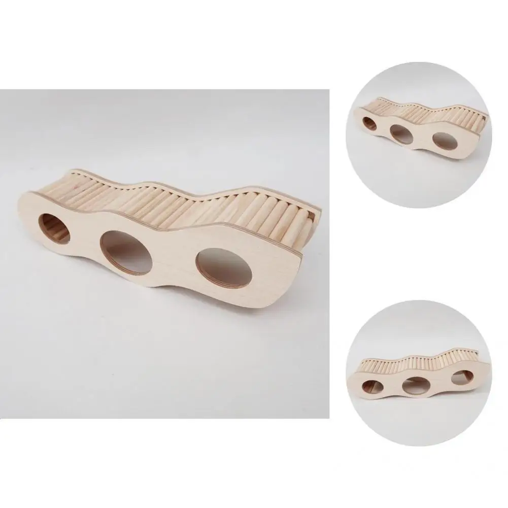 

Small Pet Bridge Creative Wooden Hamster Toy Small Animal Ladder Bridge Toy