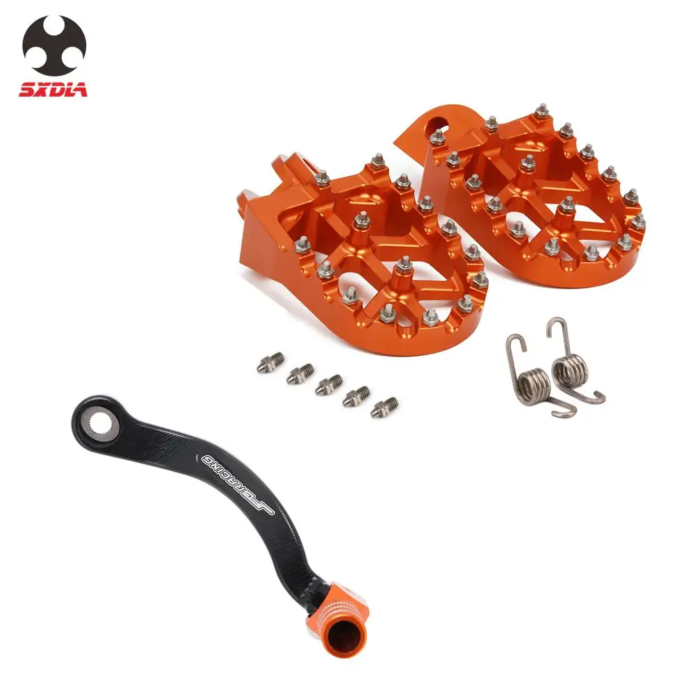 

Gear Shift Lever Foot Pegs FootPegs Footrests Pedals Kit Set For KTM SX XC XCW SXF XCFW EXC EXCF 125 150 250 350 400 450 500