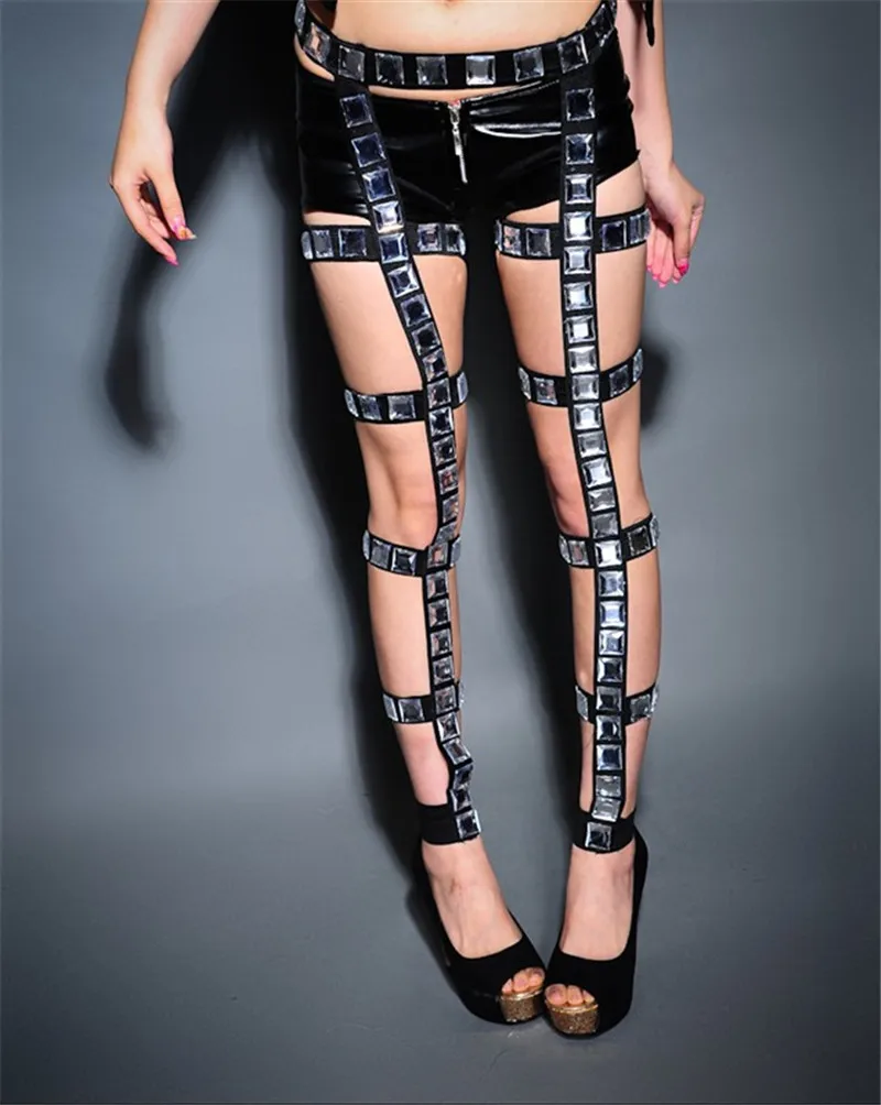 Женские костюмы DS искусственные джазовые танцы ведущие сексуальные стразы