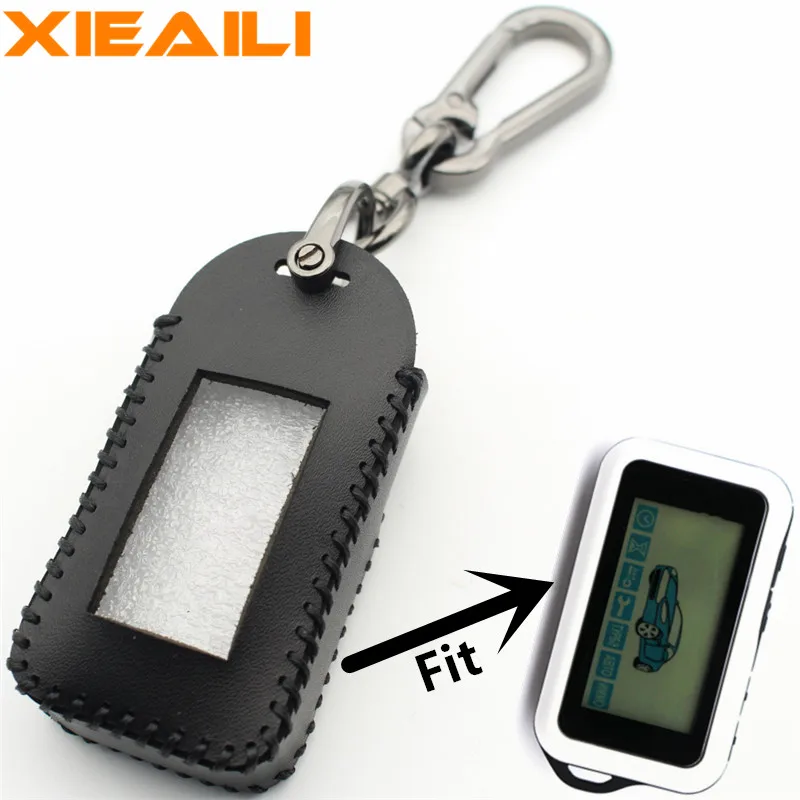 XIEAILI натуральная кожа 4 чехол для ключей с кнопками StarLine E60/E90/E63/E93/E95/E96