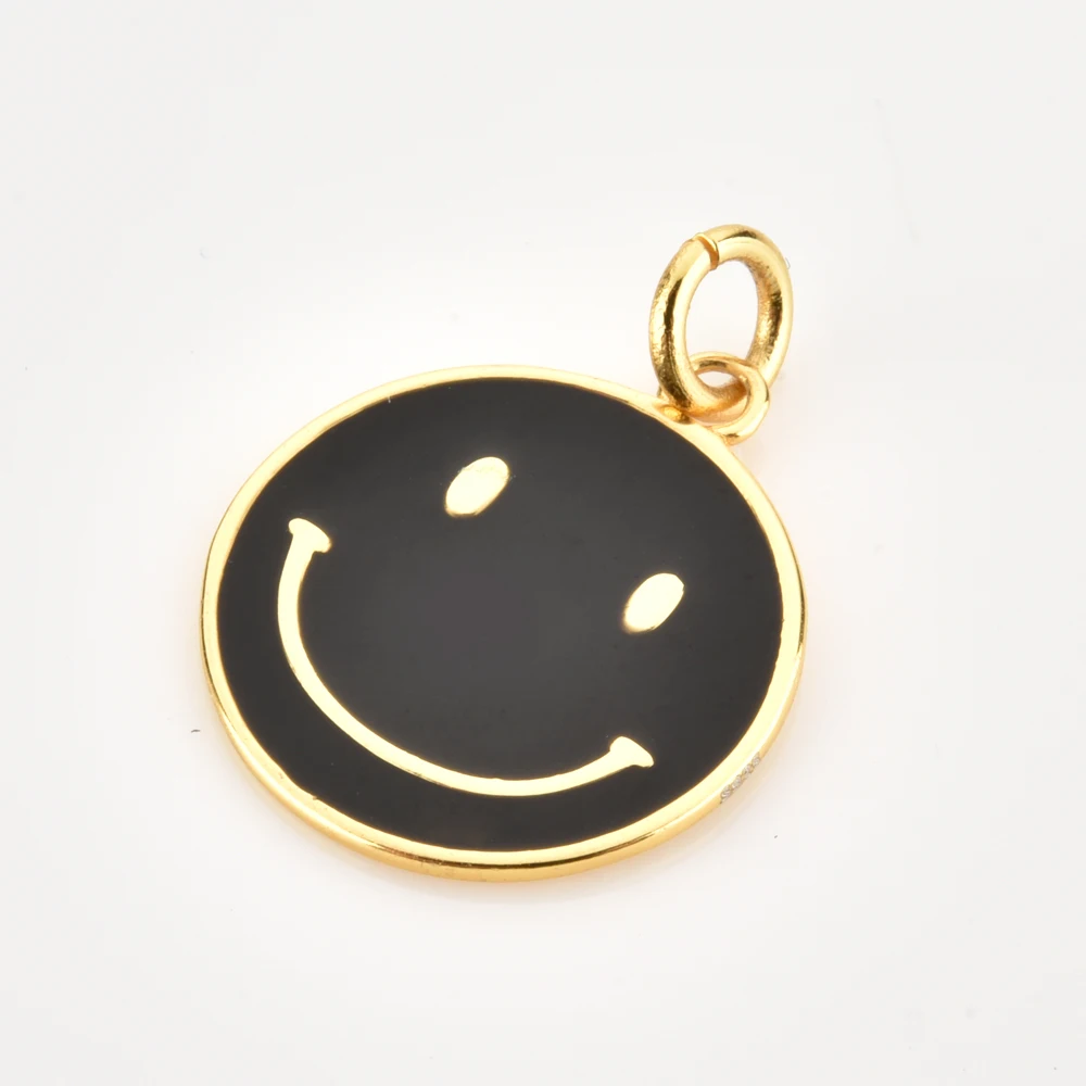 Подвеска женская из серебра 925 пробы двух размеров с эмалью | Украшения и