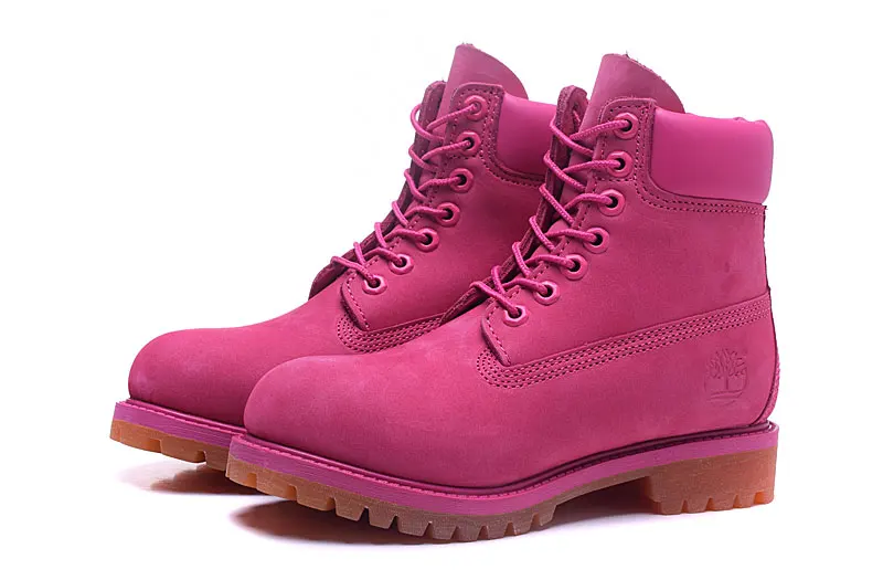 TIMBERLAND PRO Women's Winter Solid Ankle Boots Light Rose Red Color High-Top Genuine Leather Upper Shoes 10061 Size Eur 36-39 | Спорт и
