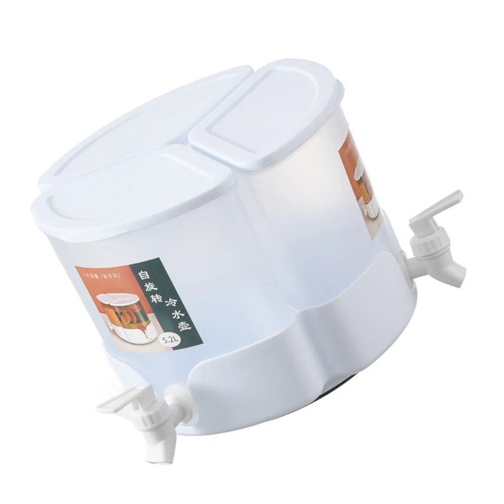 

1 шт. вращающаяся кастрюля для холодной воды с краном, контейнер для воды для фруктов (белый)