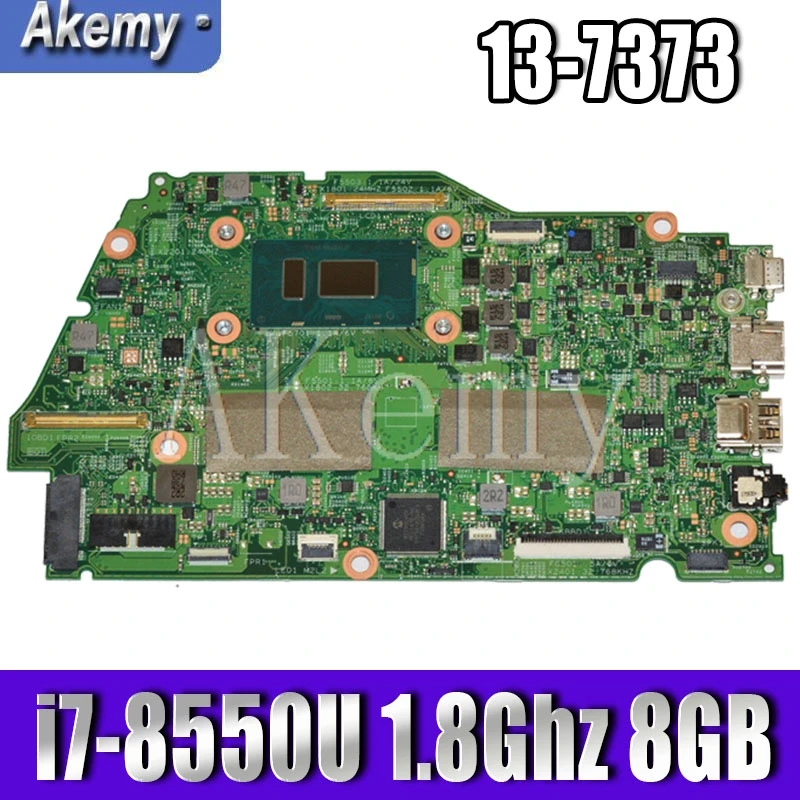 

Для For DELL Inspiron 13 7373 13-7373 7370 материнская плата для ноутбука с i7-8550U 1,8 Ghz CPU 8GB RAM CN-0C2G64 0C2G64 C2G64 RR26G MB